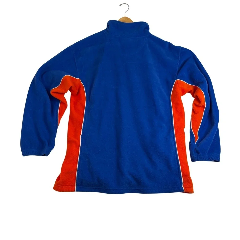 NCAA Florida Gators Fleece Quarter Zip Pullover Blue Orange Mens Large